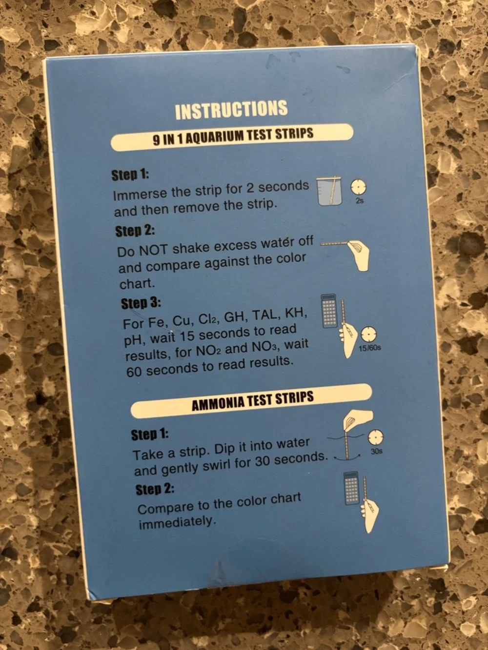 10-in-1 Aquarium & Ammonia Test Strips